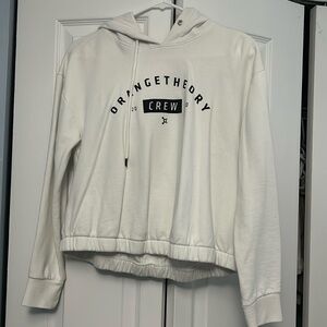 Orangetheory White Cinch Hoodie